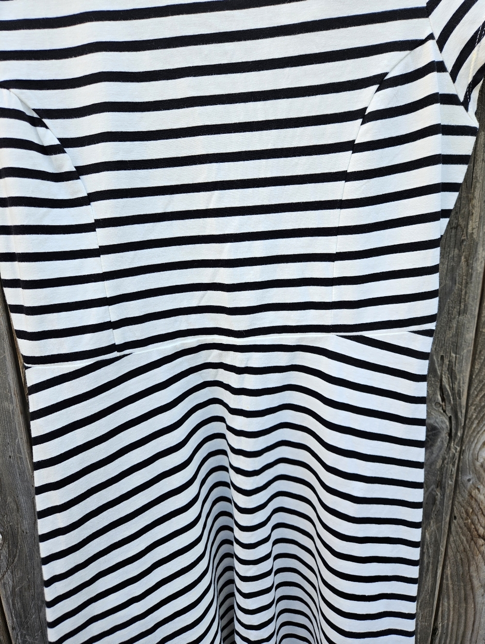 Old Navy Classic Black and White Striped Casual Dress Women's Size M - Picture 8 of 16